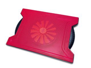 Omega Chilly Notebook Βάση Ψύξης με 4 Θύρες USB για Laptops 15.6" Κόκκινο OMNCP8088R