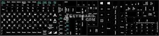 Μαύρα Αυτοκόλλητα με Λευκούς Χαρακτήρες Atari (OEM)