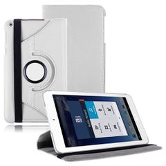 Δερμάτινη Θήκη Περιστρεφόμενη για το Asus Memo Pad 8 (ME181C) Λευκή (OEM)