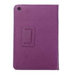 iPad Mini / mini 2 / 3 Δερμάτινη Θήκη Στάντ Μωβ