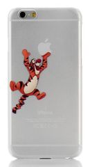 Apple iPhone 6 4.7" - Θήκη Πλαστικό Πίσω Κάλυμμα Διαφανής Λευκή Με Λόγκο Tίγρη Aπό Winnie the pooh (ΟΕΜ)