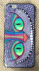 Apple iPhone 6 4.7" - Θήκη Πλαστικό Πίσω Κάλυμμα Aztec Animal Smiley Cat Black (ΟΕΜ)