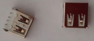 Laptop USB Port Socket Plug Motherboard Jack DIP Foot Copper Up (BULK) (OEM)