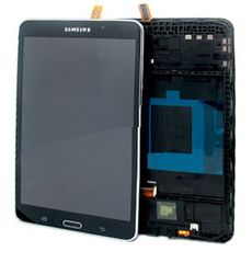 Genuine Samsung Galaxy Tab 4 7 SM-T230 Complete LCD with Frame and Home Button in Black