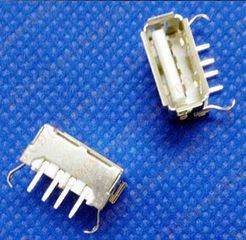 Laptop USB Port Socket Plug Motherboard Jack Bottom Mount - Standard ( Κάτω Υποδοχή) (BULK) (OEM)