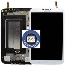 Samsung Galaxy Tab 3 8 3G Version T311 Complete LCD with Frame and Home Button in White