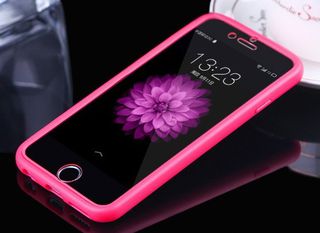 Apple iPhone 6 Plus 5.5" - Σκληρή Προστατευτική Θήκη TPU Gel Με Μπροστινό Διαφανές Κάλυμμα Ρόζ (OEM)