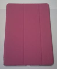 ipad Air / Air 5 - Δερμάτινη Θήκη με Πίσω Πλαστικό κάλυμμα 3Fold Ρόζ (OEM)