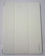 ipad Air / Air 5 - Δερμάτινη Θήκη με Πίσω Πλαστικό Κάλυμμα 3Fold Λευκό (OEM)