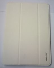 Apple iPad Air 2 - Δερμάτινη Θήκη με Πίσω πίσω κάλυμμα Σιλικόνης 3Fold Λευκό (OEM)