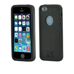 Apple iPhone 5/5s - MOLS Θήκη Σιλικόνης με Antishock Προστατευτικό Οθόνης Μαύρο MOLSPIPH5B