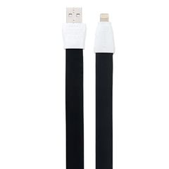 Remax Πλατύ Καλώδιο Fast Δεδομένων/Φόρτισης USB 2.0 αρσ. σε Lightning αρσ. για το iPhone 6 1m Μαύρο