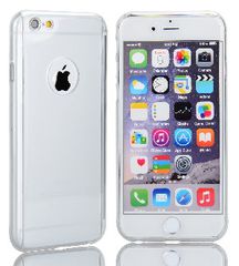 Apple iPhone 6 Plus 5.5" - Hybrid Ultra Thin Plastic Case Με Προσταευτικό Tempered Glass Διαφανής (OEM)