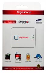 Smartbox Gigaston A2-25DE 4 σε 1 Wireless Bridge/Power Bank 2500mAh/Wireless Drive/Wireless SD Card Reader