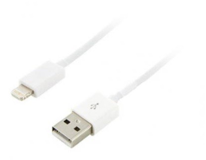 Καλώδιο USB data για iPhone5/iPad 1m άσπρο