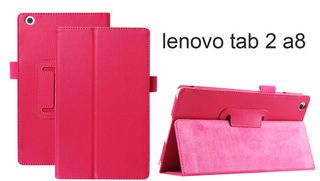 Δερματίνη Θήκη για Lenovo Tab 2 A8-50F (2015) Ροζ (OEM)