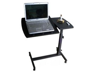 Πτυσσόμενο Μεταλλικό με Ροδάκια Τραπεζάκι laptop Folding computer desk Color Black (oem)