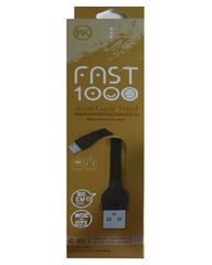 WK Flat iphone USB to Lightning Cable Μαύρο 1m (WDC-023BL)