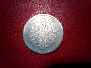 1 Mark D 1875 , GERMANY , silver-thumb-1