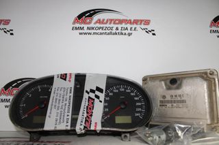 Εγκέφαλος  σετ  SEAT LEON (1999-2005)  036906032E W01M0920821   με κλειδί και κοντέρ