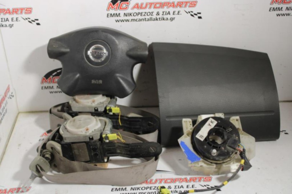 Αερόσακος Set NISSAN X-TRAIL (2005-2007) οδηγού-συνοδηγού ,ταινία