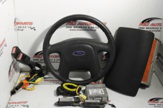 Αερόσακος  Set  FORD MAVERICK (2000-2008)     οδηγού,συνοδηγού,εγκέφαλος,ταινία,προεντατήρες,αισθητήρας κρούσης