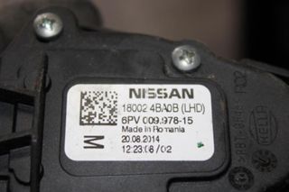 Πετάλι ηλεκτρικού γκαζιού  NISSAN QASHQAI (2014-2017)  18002 4BA0B LHD 6PV00997815