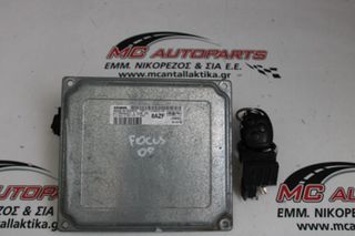 Εγκέφαλος σετ FORD FOCUS (2004-2008) 5MS1-12A650-HF 8AZF J38AC SIM 29 με κλειδαριά κλειδί και immo