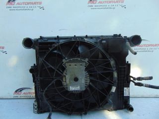 Ψυγείο  Κομπλέ  BMW X3 (E83) (2004-2010)     νερού, aircondition, λαδιού,intercooler  βεντιλατέρ μονό σε πλαίσιο
