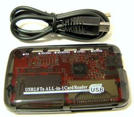 Mini usb 2 Card reader (TV Game Host)