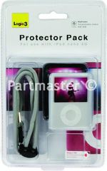 Logic3 Protector pack for iPod nano 3G Clear/Black