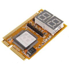 Mini PCI-E/PCI + LPC Diagnostic Post Test Card for Laptop (2-Digit Codes) - Διαγνωστική Κάρτα