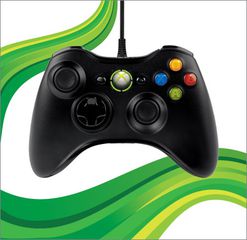 Microsoft Xbox 360 / Windows ενσύρματο χειριστήριο μαύρο OFFICIAL