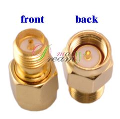 RF SMA male (with center pin) to RP SMA female (with center pin) Adapter connector OEM