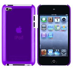 Διαφανής Θήκη Πλαστικό Πίσω Κάλυμμα για το iPod Touch 4th Gen Μωβ