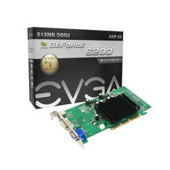 EVGA GEFORCE 6200 AGP8x 512MB 512-A8-N403-RX