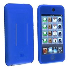 Θήκη σιλικόνης με είσοδο για ζώνη για Apple iPod Touch 2G 3G - Μπλέ (OEM)