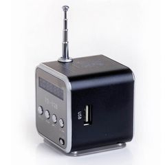 Μαύρο TD-V26 Mini MP3/Fm radio Speaker with built-in MP3 player and FM radio, support MP3 play from USB/microSD Card - Green - Φορητό ηχείο με δυνατότητα αναπαραγωγής Mp3 μέσω USB ή micro SD κάρτας κα