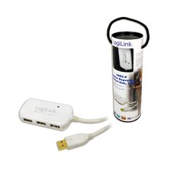 Cable USB Repeater + USB 2 4port Hub Logilink UA0108 LOGILINK