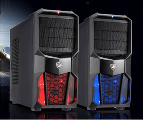 Power tech Gaming κουτί για Η/Υ, χωρίς τροφοδοτικό , με LED ανεμιστήρα 120mm σε κόκκινο χρώμα CP-626-RD