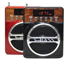 Kemai MD-89UK Mini MP3/Fm radio Speaker with microphone, built-in MP3 player and FM radio, support MP3 play from USB/SD Card - Red - Φορητό ηχείο με μικρόφωνο και δυνατότητα αναπαραγωγής Mp3 μέσω USB