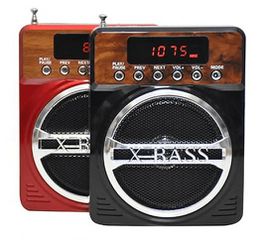 Kemai MD-89UK Mini MP3/Fm radio Speaker with microphone, built-in MP3 player and FM radio, support MP3 play from USB/SD Card - Red - Φορητό ηχείο με μικρόφωνο και δυνατότητα αναπαραγωγής Mp3 μέσω USB
