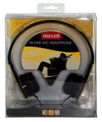 Maxell Ακουστικά Κεφαλής HP MIC Κίτρινο