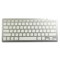 Ultra Thin Slim Mini Bluetooth 3 Wireless Keyboard for iPad 4 / New iPad 3 / iPad Mini / Galaxy Tab / Galaxy Note / Nexus - White (OEM)