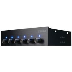 Akasa Front Panel 5,25" Six Channel Fan Controller AKASA FC-08BKV2