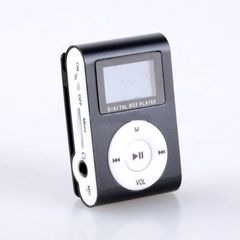 1.0" LCD Screen Clip MP3 Player with Micro SD Card Slot Μαύρο (OEM)
