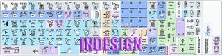Adobe InDesign Galaxy Series Χρωματιστά Αυτοκόλλητα με Μαύρους Αγγλικούς Χαρακτήρες 12x12 (OEM)