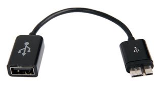 Ancus Καλώδιο σύνδεσης Micro USB 3 σε USB Θηλυκό OTG για Galaxy Note 3/Galaxy S5 Μαύρο 09493