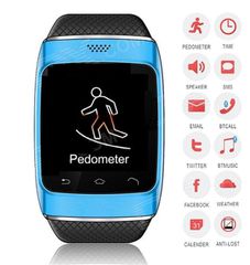 ZGPAX S12 Smartwatch with Camera, Message Control and Hands-Free Calls for Android/iOS Blue