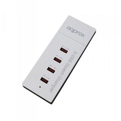 Approx Φορτιστής USB με 4 Θύρες 3x1A + 1x2.1A Λευκό APPUSB4PW
